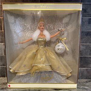 Barbie Celebration Doll in Gold and White Gown